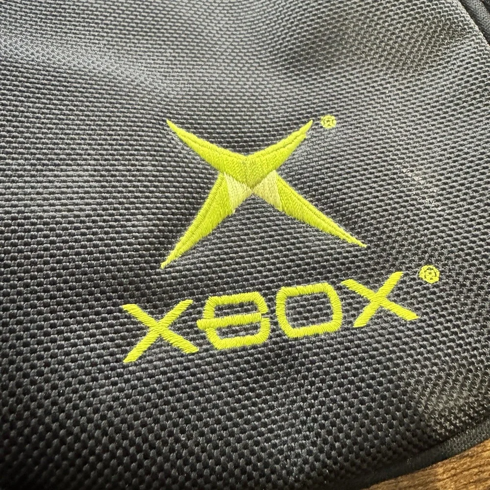 Microsoft Original Xbox Live Headset Game Storage Zip Carrying Case Black